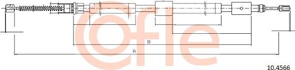 Cofle 10.4566 - Cavo comando, Freno stazionamento autozon.pro