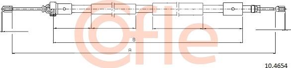 Cofle 10.4654 - Cavo comando, Freno stazionamento autozon.pro