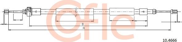 Cofle 10.4666 - Cavo comando, Freno stazionamento autozon.pro