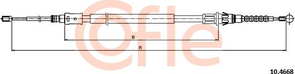 Cofle 10.4668 - Cavo comando, Freno stazionamento autozon.pro