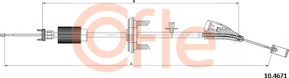 Cofle 10.4671 - Cavo comando, Freno stazionamento autozon.pro