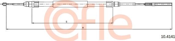 Cofle 10.4141 - Cavo comando, Freno stazionamento autozon.pro