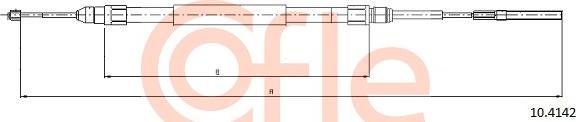 Cofle 10.4142 - Cavo comando, Freno stazionamento autozon.pro