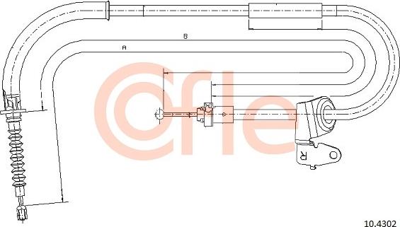 Cofle 10.4302 - Cavo comando, Freno stazionamento autozon.pro