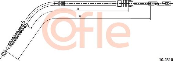 Cofle 10.4310 - Cavo comando, Freno stazionamento autozon.pro
