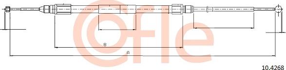 Cofle 10.4268 - Cavo comando, Freno stazionamento autozon.pro