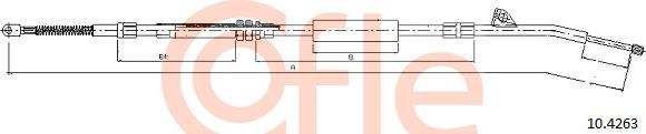 Cofle 10.4263 - Cavo comando, Freno stazionamento autozon.pro
