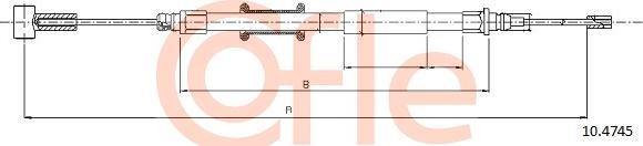 Cofle 10.4745 - Cavo comando, Freno stazionamento autozon.pro