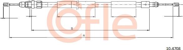 Cofle 10.4708 - Cavo comando, Freno stazionamento autozon.pro