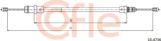 Cofle 10.4736 - Cavo comando, Freno stazionamento autozon.pro