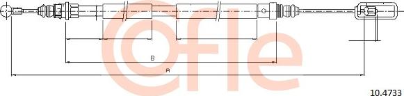 Cofle 10.4733 - Cavo comando, Freno stazionamento autozon.pro