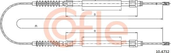 Cofle 92.10.4732 - Cavo comando, Freno stazionamento autozon.pro