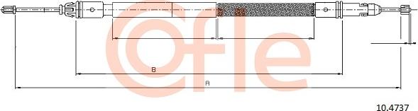 Cofle 10.4737 - Cavo comando, Freno stazionamento autozon.pro