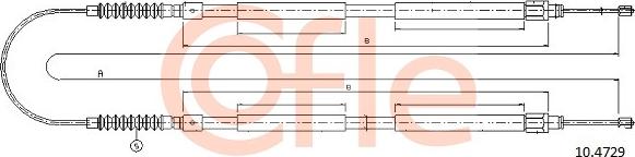 Cofle 92.10.4729 - Cavo comando, Freno stazionamento autozon.pro