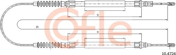Cofle 92.10.4724 - Cavo comando, Freno stazionamento autozon.pro