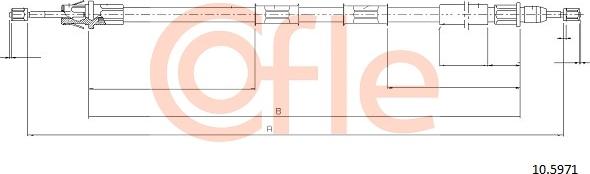 Cofle 10.5971 - Cavo comando, Freno stazionamento autozon.pro