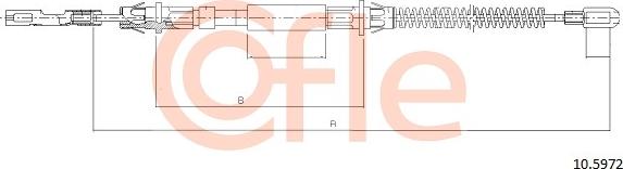 Cofle 10.5972 - Cavo comando, Freno stazionamento autozon.pro