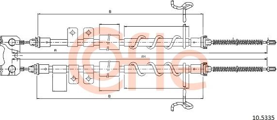 Cofle 10.5335 - Cavo comando, Freno stazionamento autozon.pro