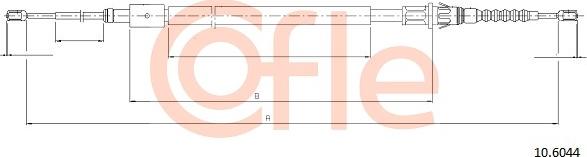Cofle 10.6044 - Cavo comando, Freno stazionamento autozon.pro