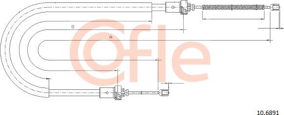 Cofle 92.10.6891 - Cavo comando, Freno stazionamento autozon.pro