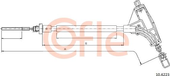 Cofle 10.6223 - Cavo comando, Freno stazionamento autozon.pro