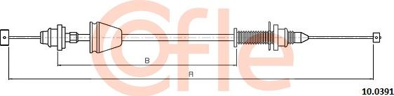 Cofle 92100391 - Cavo acceleratore autozon.pro