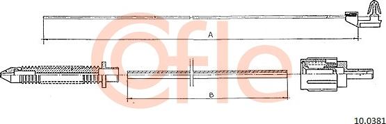 Cofle 10.0381 - Cavo acceleratore autozon.pro