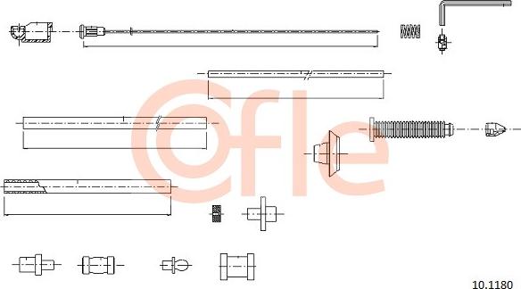 Cofle 10.1180 - Cavo acceleratore autozon.pro