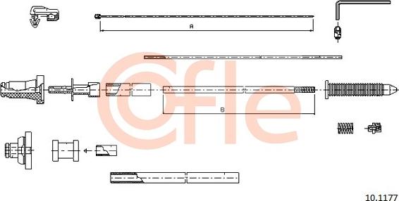 Cofle 10.1177 - Cavo acceleratore autozon.pro