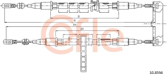 Cofle 10.8594 - Cavo comando, Freno stazionamento autozon.pro