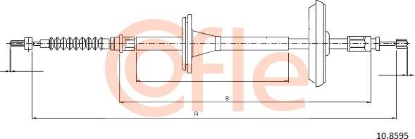 Cofle 10.8595 - Cavo comando, Freno stazionamento autozon.pro