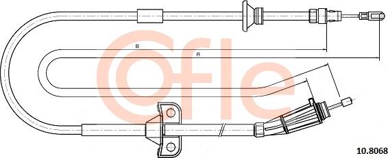 Cofle 10.8068 - Cavo comando, Freno stazionamento autozon.pro