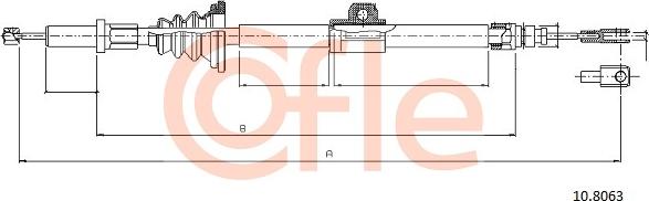 Cofle 10.8063 - Cavo comando, Freno stazionamento autozon.pro