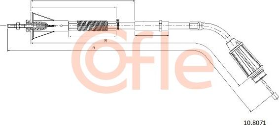 Cofle 92108071 - Cavo comando, Freno stazionamento autozon.pro