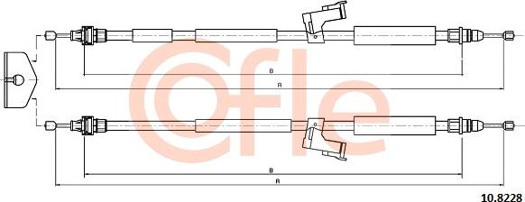 Cofle 10.8228 - Cavo comando, Freno stazionamento autozon.pro