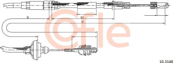 Cofle 10.3148 - Cavo comando, Comando frizione autozon.pro