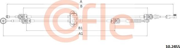 Cofle 92.10.2455 - Cavo comando, Cambio manuale autozon.pro