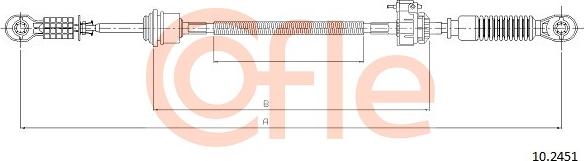 Cofle 10.2451 - Cavo comando, Cambio manuale autozon.pro