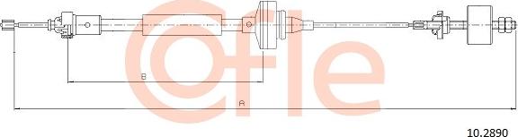 Cofle 10.2890 - Cavo comando, Comando frizione autozon.pro