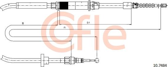 Cofle 10.7484 - Cavo comando, Freno stazionamento autozon.pro