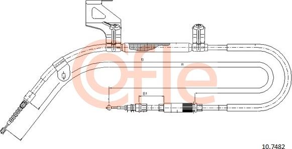 Cofle 10.7482 - Cavo comando, Freno stazionamento autozon.pro