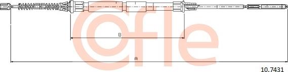 Cofle 10.7431 - Cavo comando, Freno stazionamento autozon.pro