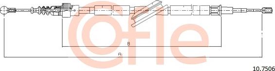 Cofle 10.7506 - Cavo comando, Freno stazionamento autozon.pro