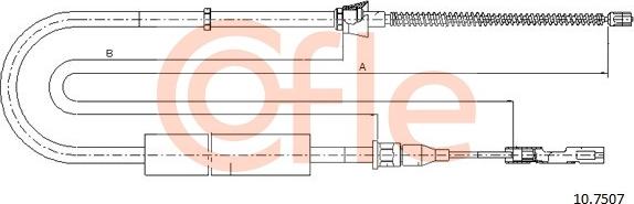 Cofle 10.7507 - Cavo comando, Freno stazionamento autozon.pro