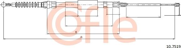 Cofle 10.7519 - Cavo comando, Freno stazionamento autozon.pro