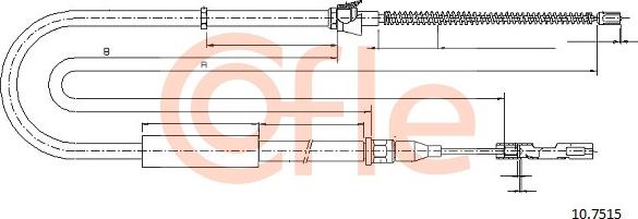 Cofle 10.7515 - Cavo comando, Freno stazionamento autozon.pro