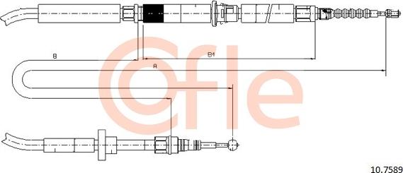 Cofle 10.7589 - Cavo comando, Freno stazionamento autozon.pro