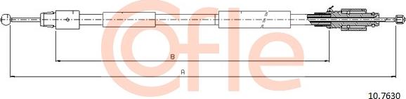 Cofle 10.7630 - Cavo comando, Freno stazionamento autozon.pro