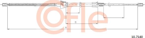 Cofle 10.7140 - Cavo comando, Freno stazionamento autozon.pro