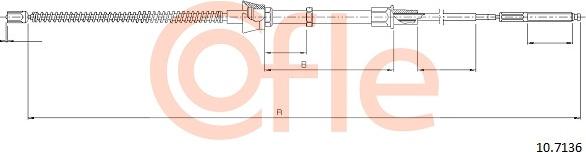 Cofle 10.7136 - Cavo comando, Freno stazionamento autozon.pro